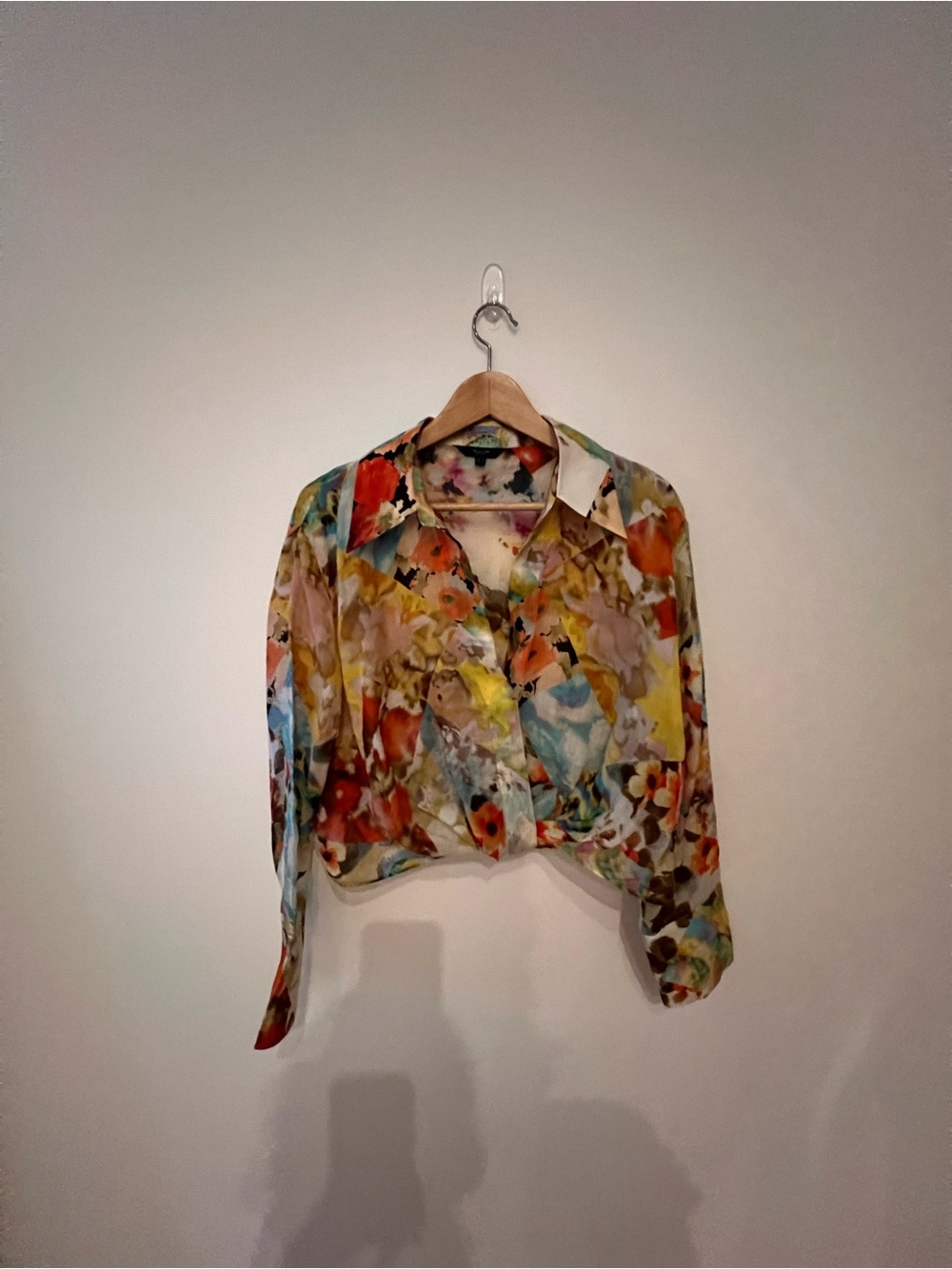 Massimo Dutti Multicolor Floral Button-Down Shirt